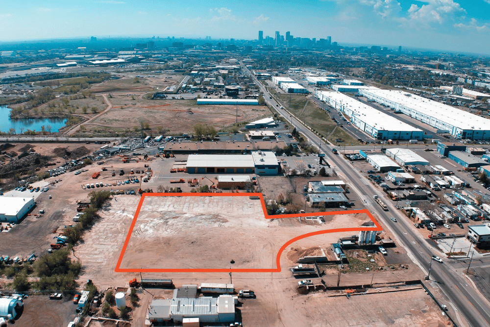 Denver industrial yard for lease secured by The Warehouse Hotline