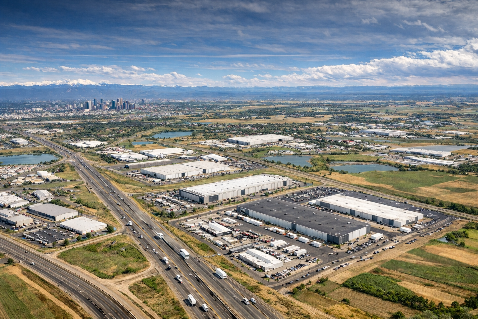 Industrial warehouse submarkets in Colorado including Denver, Brighton, and Northern Front Range