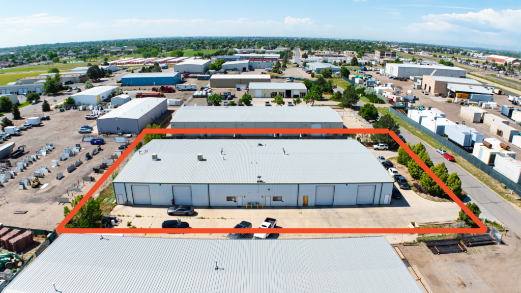 Brighton industrial lease 4050 SF warehouse unit exterior