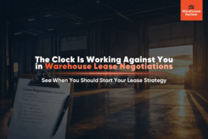 Warehouse lease negotiation timing in Denver industrial market strategy diagram 2026